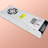 Блок питания LED AC/DC 350-12 (350W, 12V, 30A, IP20, 222*67*40mm, Узкий, С вентилятором)