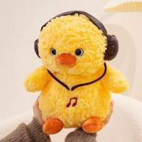 Мягкая игрушка Цыпленок в наушниках 25см