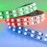 Светодиодная лента LED DUO 5050 120Led/m(RGB, 12V, 28.8W/m, IP20, 600Led/5m, 1800Lm/m, 5000*20mm, Двухрядная)
