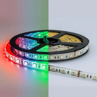 Светодиодная лента LED 5050 60Led/m(RGB+MIX White 3000K-6000K, 12V, 14.4W/m, IP20, 300Led/5m, 900Lm/m, 5000*8mm)