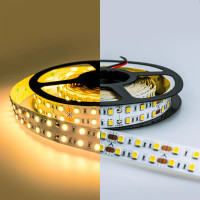 Светодиодная лента LED LUX DUO 5050 120Led/m(Тёплый 3000K, 24V, 28.8W/m, IP20, 600Led/5m, 1320Lm/m, 5000*20mm, Двухрядная)