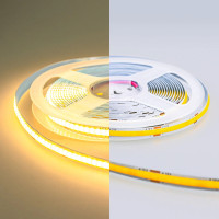 Светодиодная лента LED ECO COB/FOB 252Led/m(Тёплый 3000K, 12V, 10W/m, IP33, 1260Led/5m, 1000Lm/m, 5000*8mm)