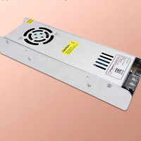 Блок питания LED AC/DC 500-12 (500W, 12V, 41.6A, IP20, 222*67*40mm, Узкий, С вентилятором)