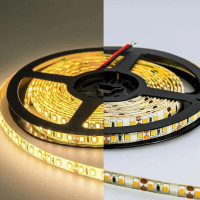 Светодиодная лента LED 2835 120Led/m(Тёплый 3000K, 12V, 9.6W/m, IP65, 600Led/5m, 1080Lm/m, 5000*8mm)